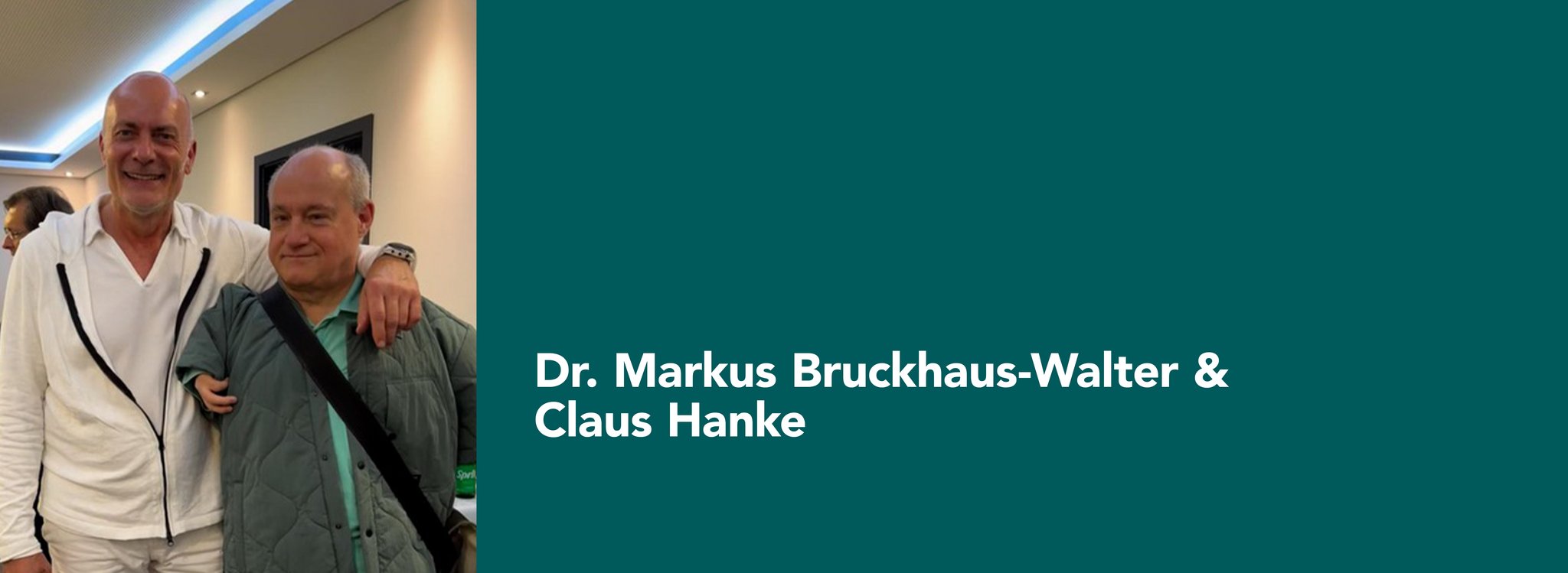 Das Bild zeigt Claus Hanke und Dr. Markus Bruckhaus-Walter