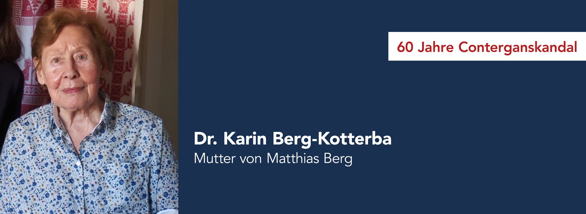 Das Bild zeigt Dr. Karin Berg-Kotterba Mutter von Matthias Berg