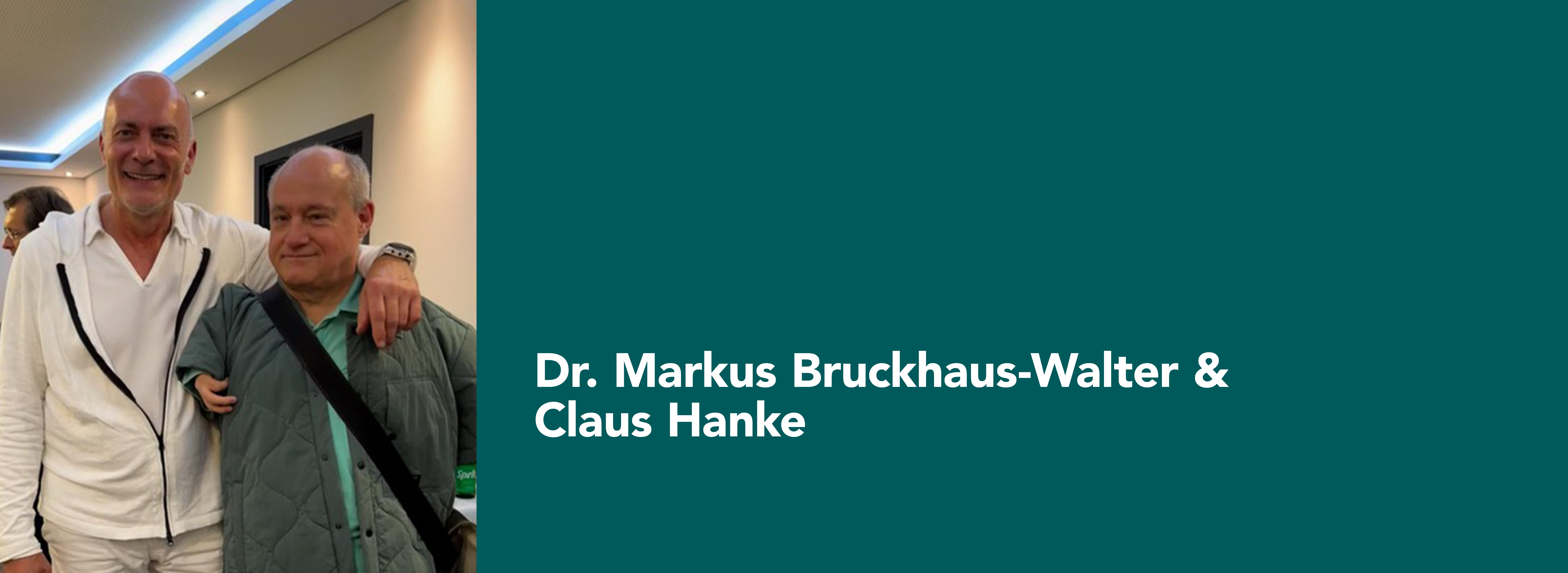 Das Foto zeigt Dr. Bruckhaus-Walter und Claus Hanke 