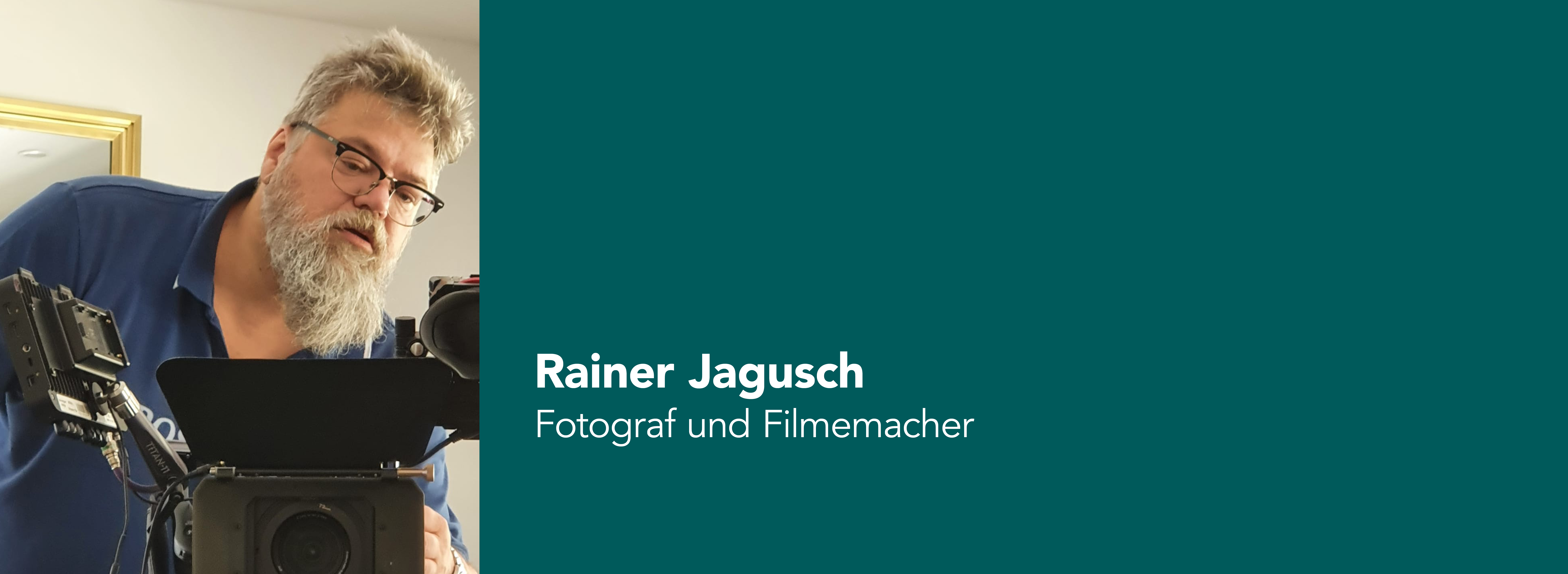 Das Bild zeigt Rainer Jagusch, einen Fotografen und Filmemacher